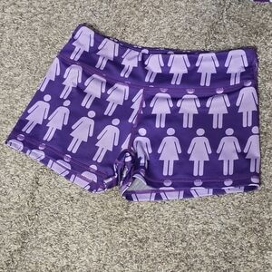 3/$20 IAB MFG Women's Graphic Purple Bike Shorts